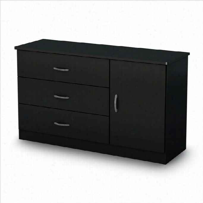 South Shore Libra Dresser In Pure Black