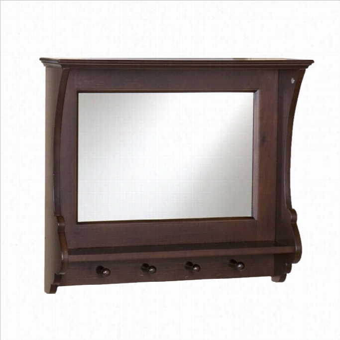 Southerly Enterprises Chelmsford  Entry Mirror In Rich Espresso Finish