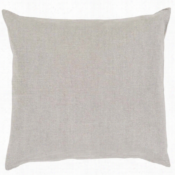 Surya Audrey Poly Fill 20 Square Pillow In Gray