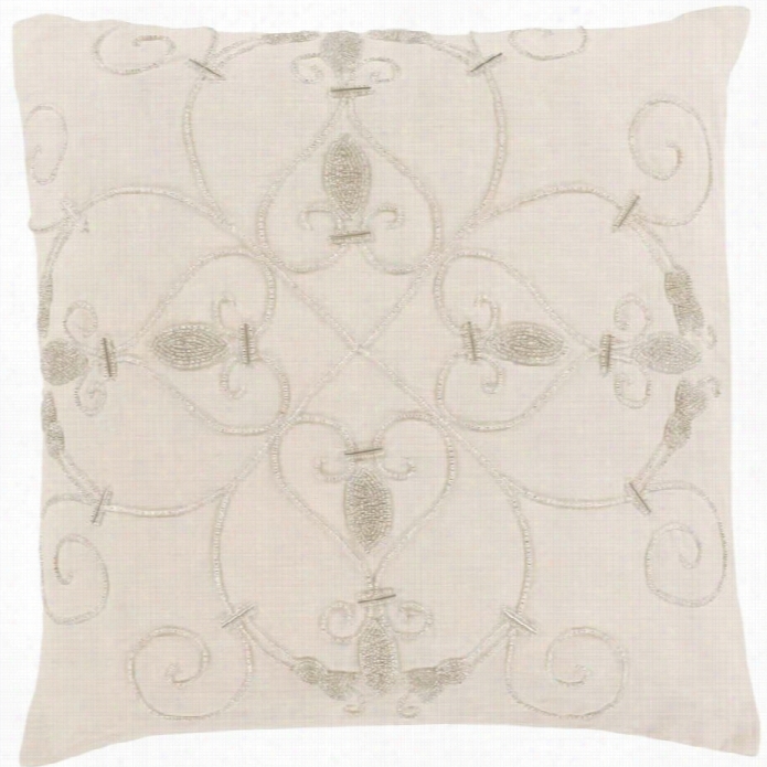 Surya Pauline Down Fill 20 Just Pillow In Ivory