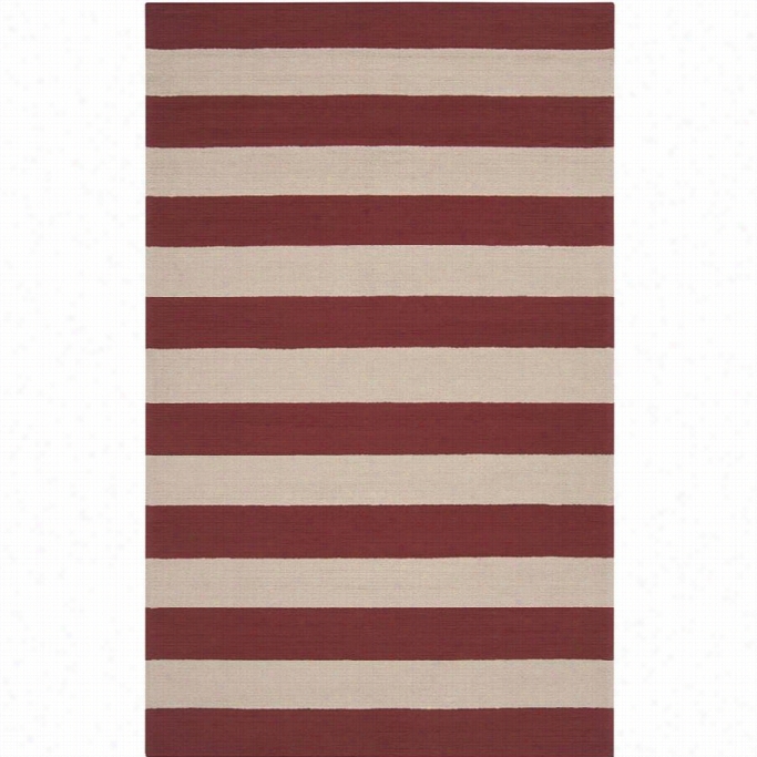 Surya Rain 8' X10' Hand Hooked Rug In Red