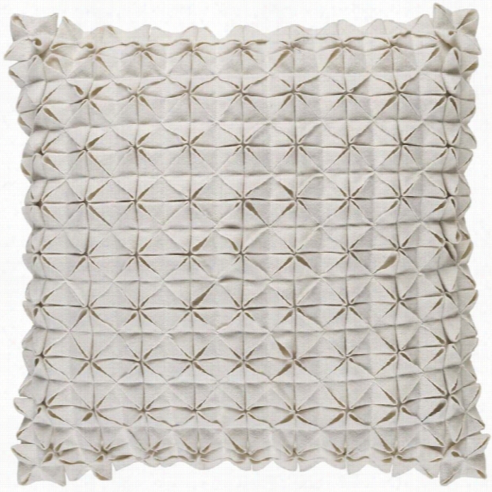 Surya Ssturcture On The Ground Fill 18 Square Pillow In Ivory