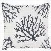 Surya Coral Poly Fill 16 Square Pillow in Black