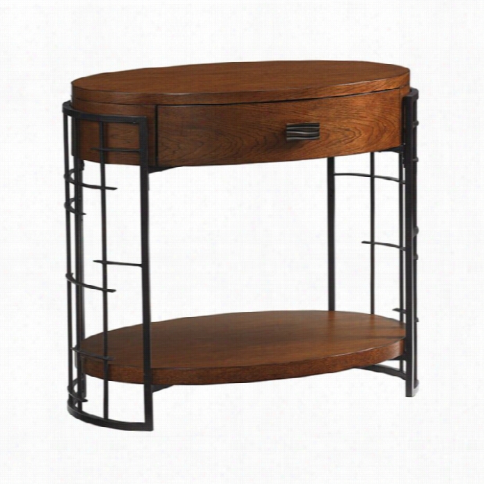 Tommy Bahama Island Fusion Sendai Wood Nightstand In Darkh Ickorry