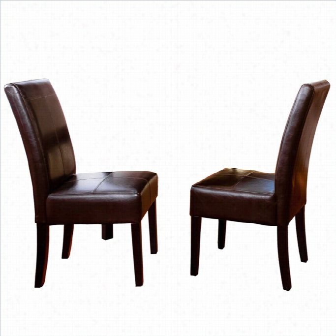 Trent Home Anthony Dining Chairs In Chocolate Brown (set Of 2)