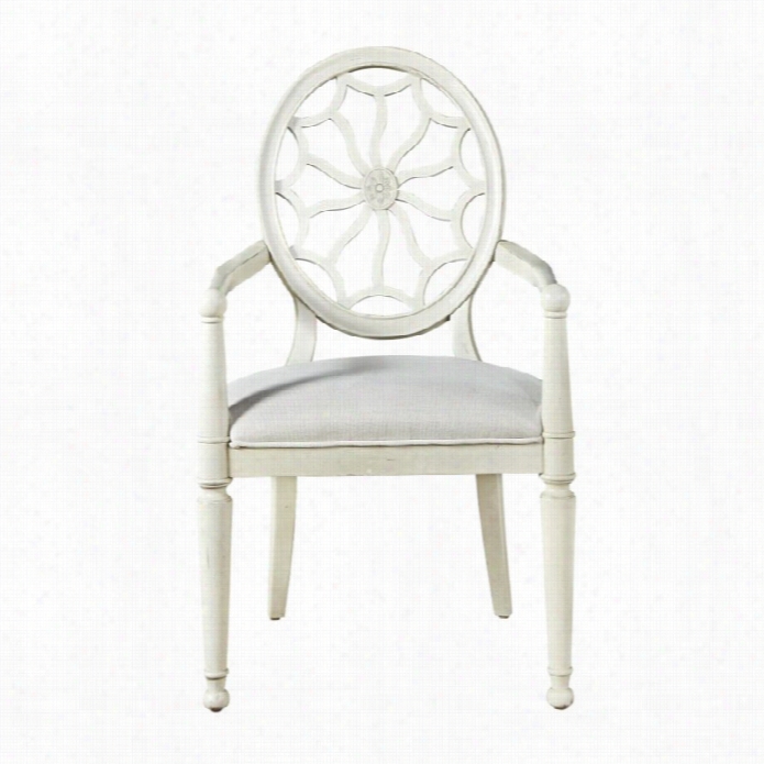 Universal Furniture Sojourn Dining Arm Chair In Summer White