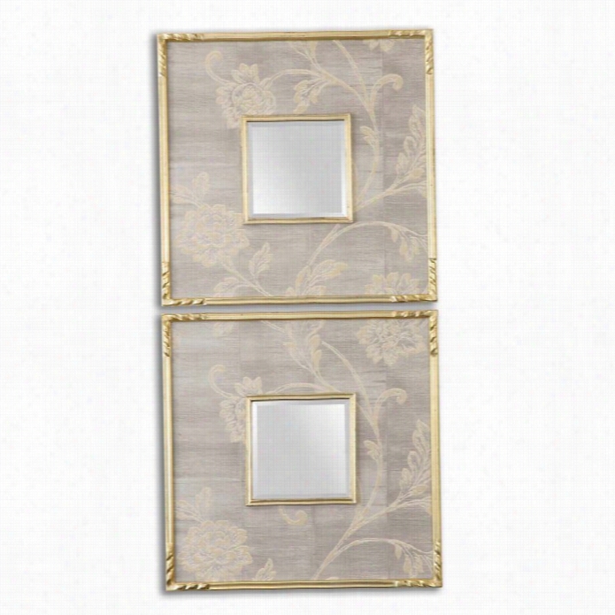 Uttermost Evelyn Square Mirrors (set Of 2)