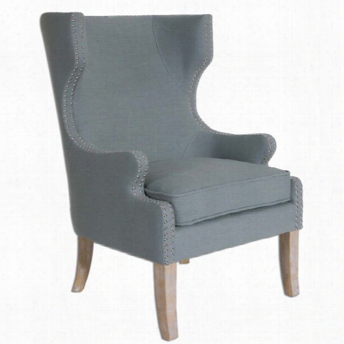 Uttermost Graycie High Back Wing Chair