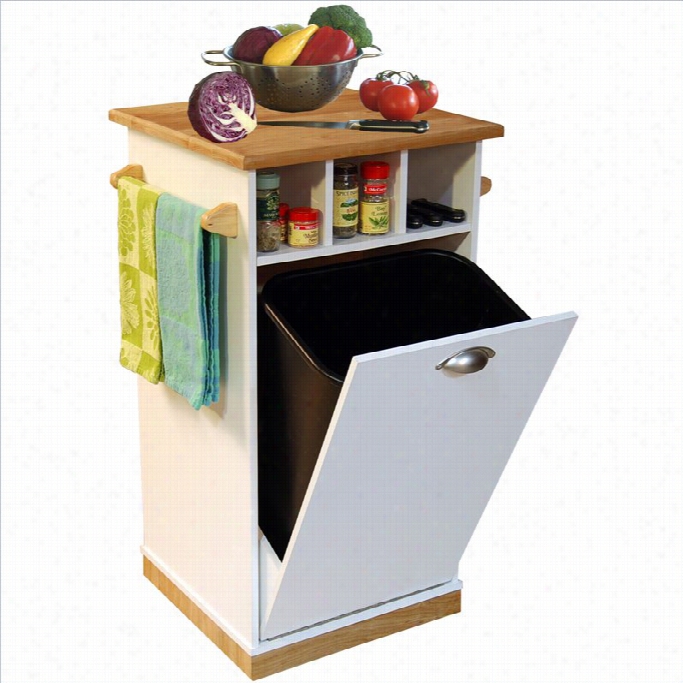 Venture Horizon Butcher Blck Bin With Ppantry In White