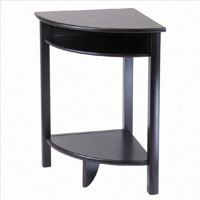 W Insome Liso Corner Table In Espresso