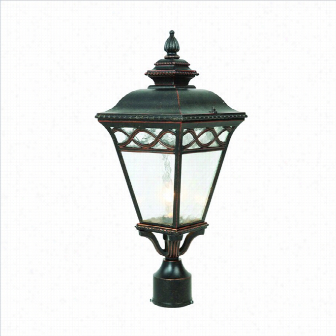 Yosemite Home Decor Reynolds Creek 1 Light Exterior In Oil Rubbed Bronze With Clear Water Glass Medium