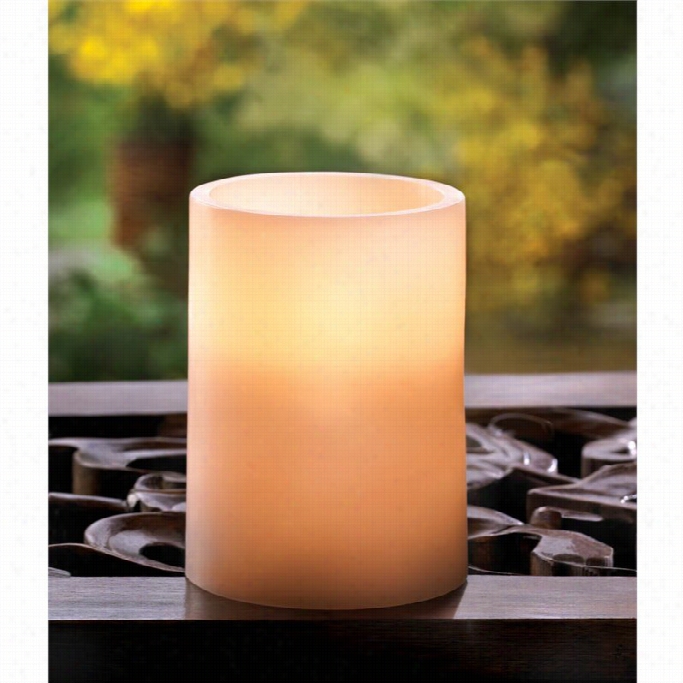 Zingz And Thingz Classic Flameless Candle In White