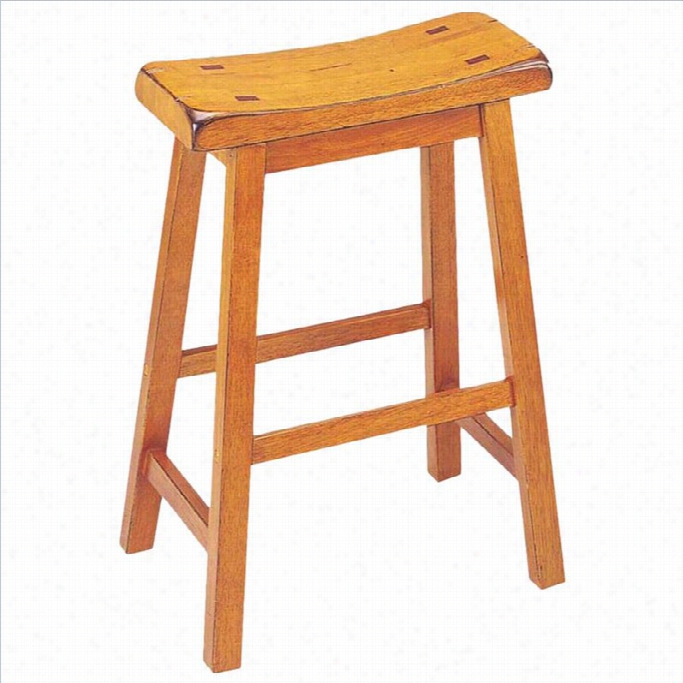 Acme Furniture Gaucho 24 Counter Stool In Oak(arrange Of 2)