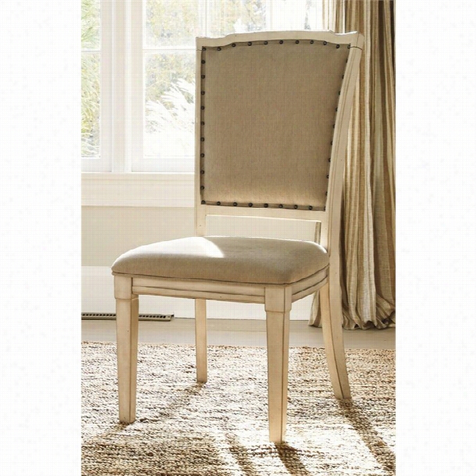 Ashley Demarlos Upholstered Dining Chair In Parchment White