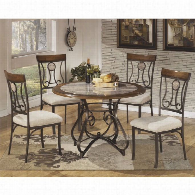 Ashley Hopstand 5 Piece A~  Dining Set Ij Brown