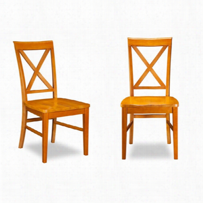 Atlantic Appendages Lexi Diing Chairs In Czramel Latte (set Of 2)