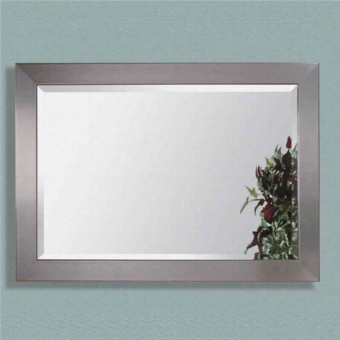 Bassett Mirror Stainless Wall Mirror  In Brushed Chrome