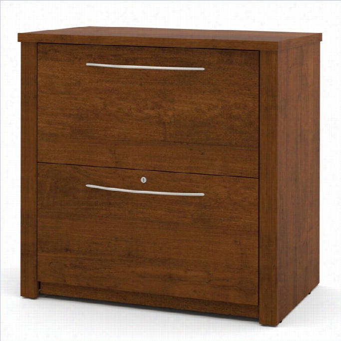 Bestar Embassy 2 Drawer Lateral Wood File Storage Cabinet In Tuscany Borwn