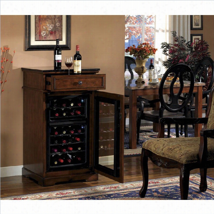 Classic Flame Madison Wine Cabinet In Rose Cheerry