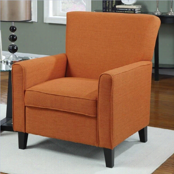 Coast Er Fabric Club Arm  Chair In Orange