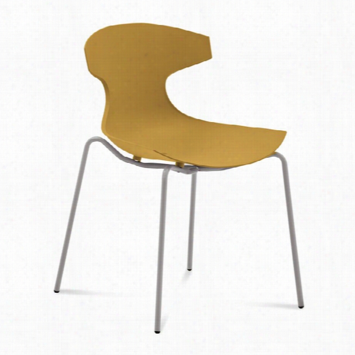 Domitalia Echo Stacking Chair In Mustard