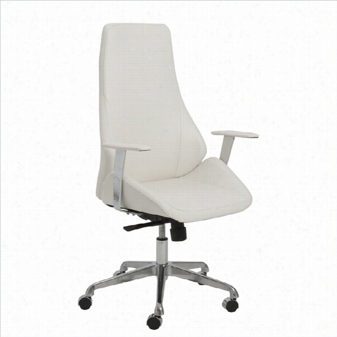 Eurostyle Bergen High Back Office Chair In White