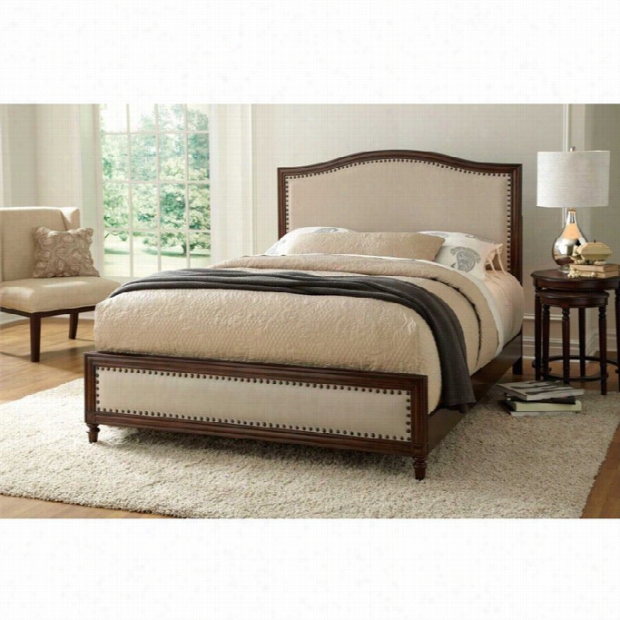 Fashion Bed Grndover Wood Upholstered Bed In Espresso-queen