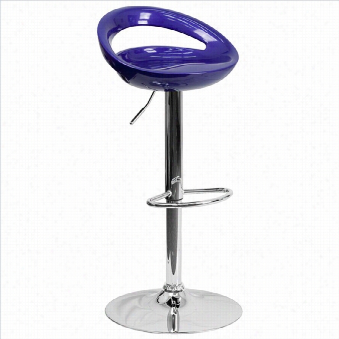 Instant Furniture 24 Tto 33 Stylish Adjustable Bar Stool In Blue