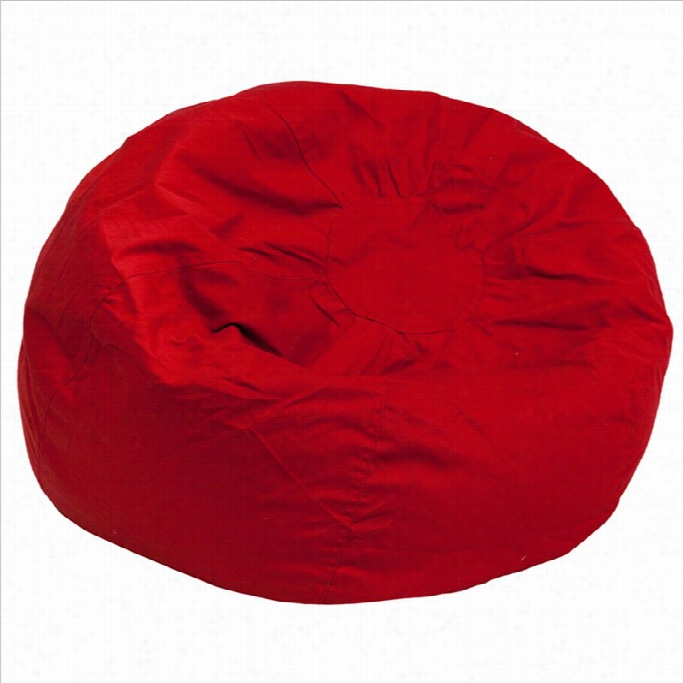 Flash Furniture Oversized Solid Bean Bag Chair In Red