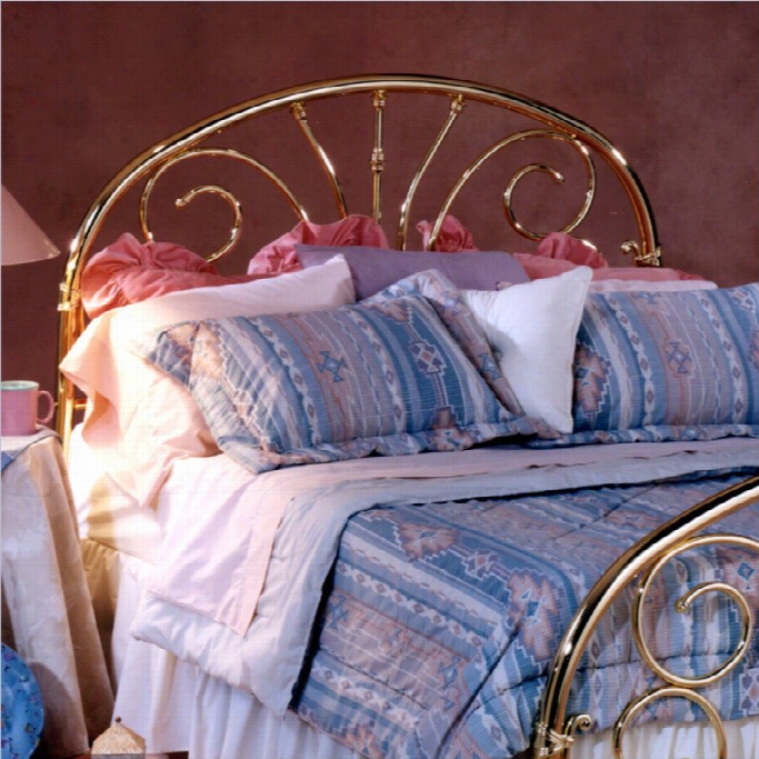 Hillsdale Jackson Metal Headboard In Classic Brass-full