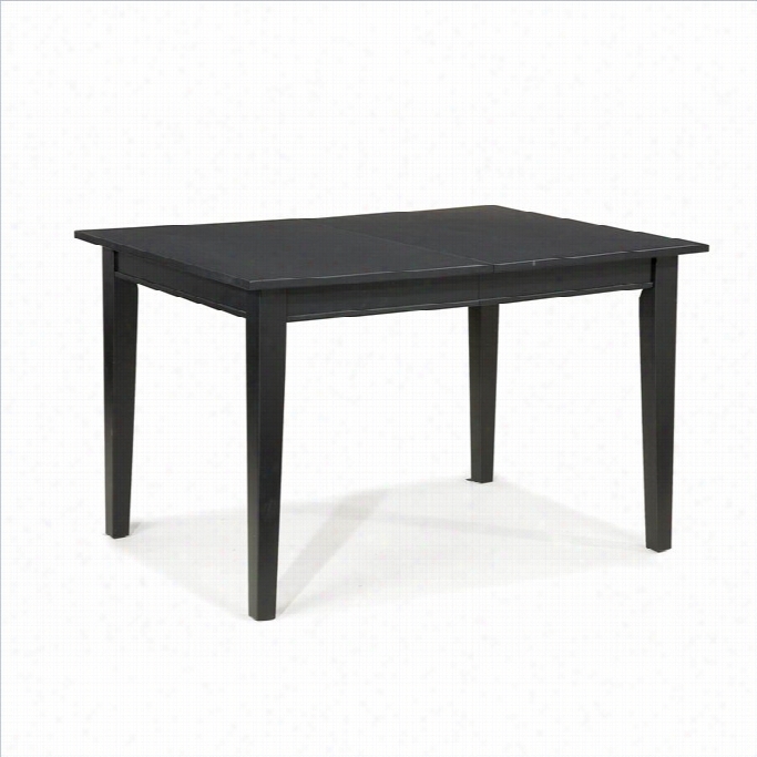 Home Styles Arts And Crafts Casual Dining Tabble In Ebony Finish