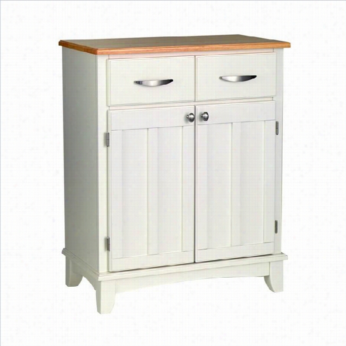 Home Styles Furniture Wood Top Buffet In White