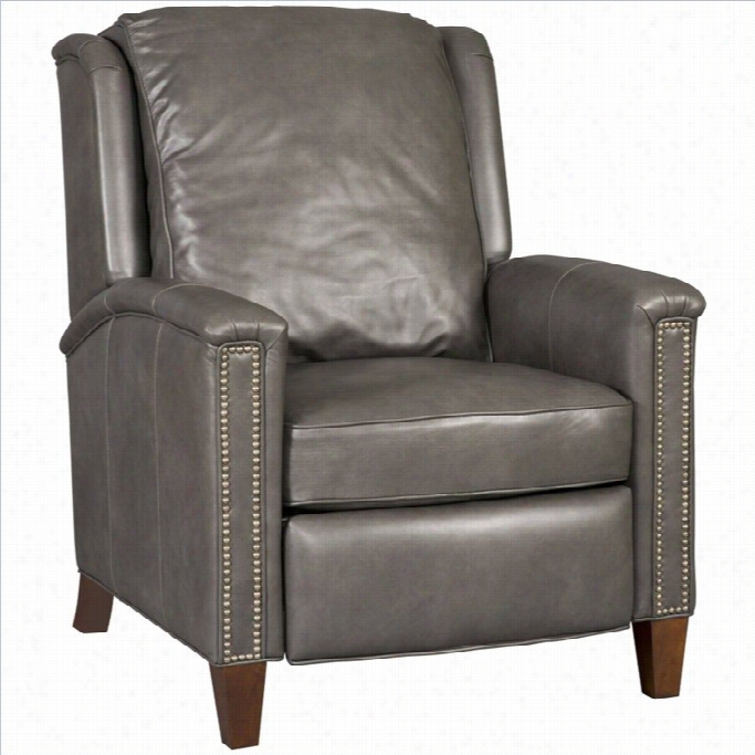 Hooker Furniture Leather Recliner Chair In Empyrean Charcoal