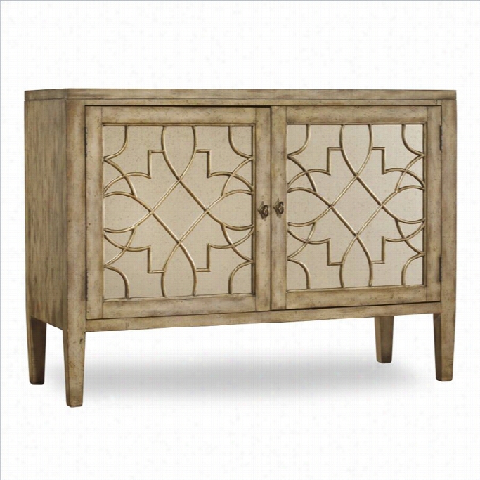 Hooker Furniture Sanctuary Two-door Mirrorred Console In Surff-visage