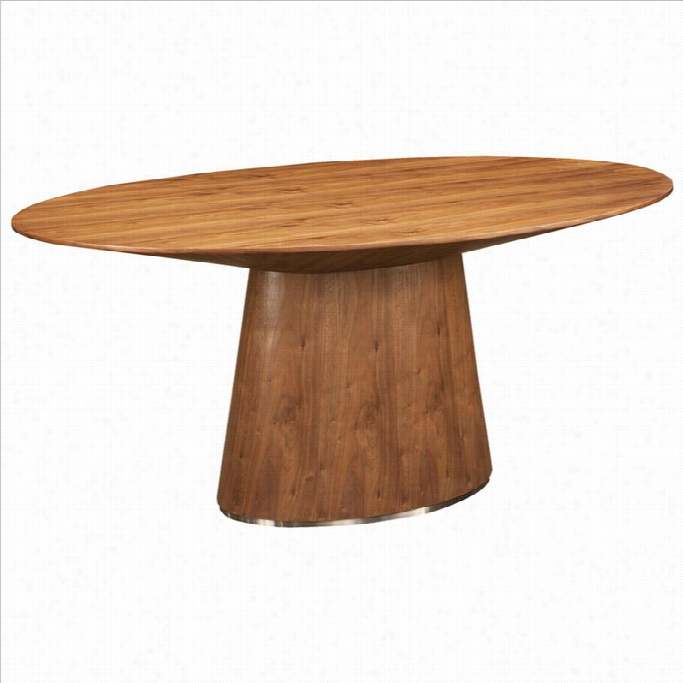 Moes' Otago Oval Dining Table In Walnut