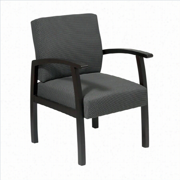 Office Star Wd Deluxe Guest Chair I Chracoal And Espresso