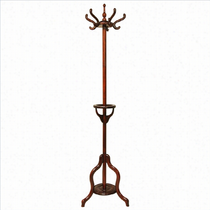Orienal Furniture Coat And Hat Stand In Rosewood