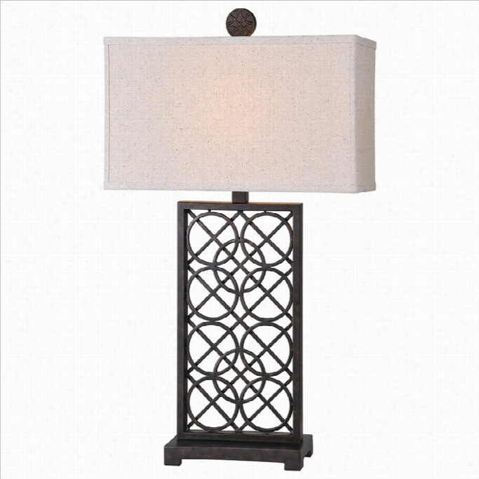 Renwil Sansa Table Lamp In Rich Brown