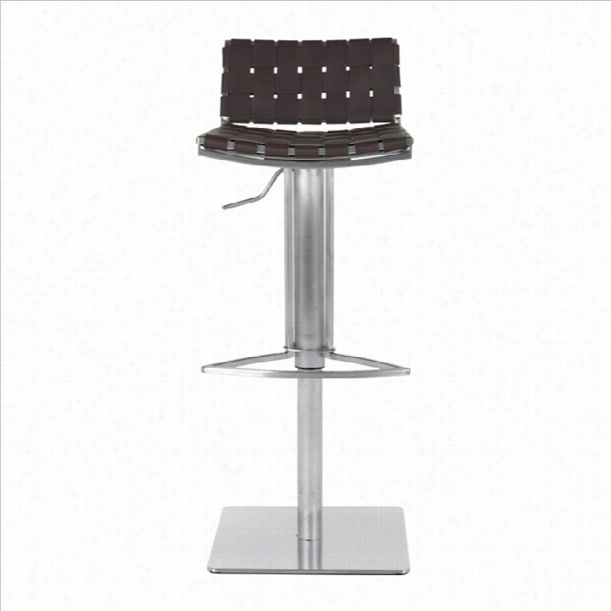 Safavvieh Darius 38.5 Gas Lift Bar Stool In Brown