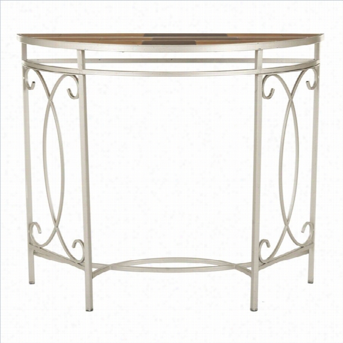 Sa Favieh Jackky Promiscuous Wood Console In White And Multi Brown