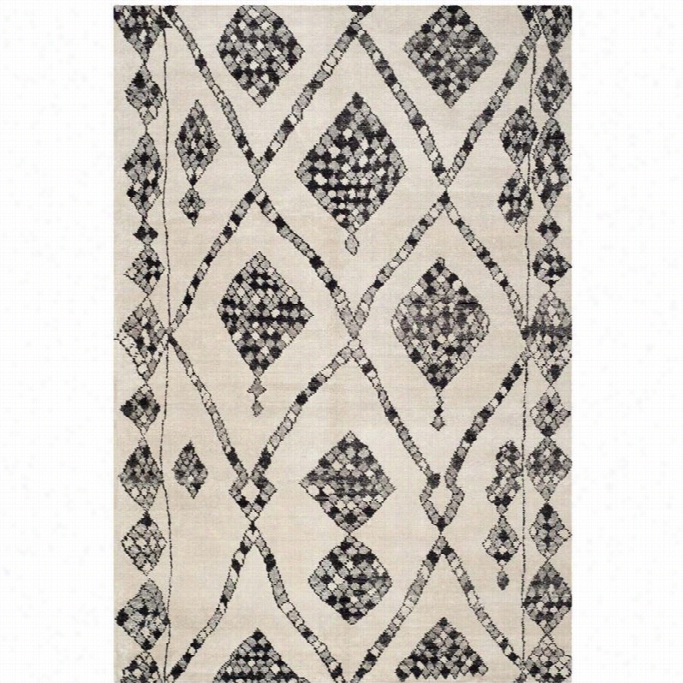 Safavieh Moroccan Ivory Contemporady Rug - 6 X 9'