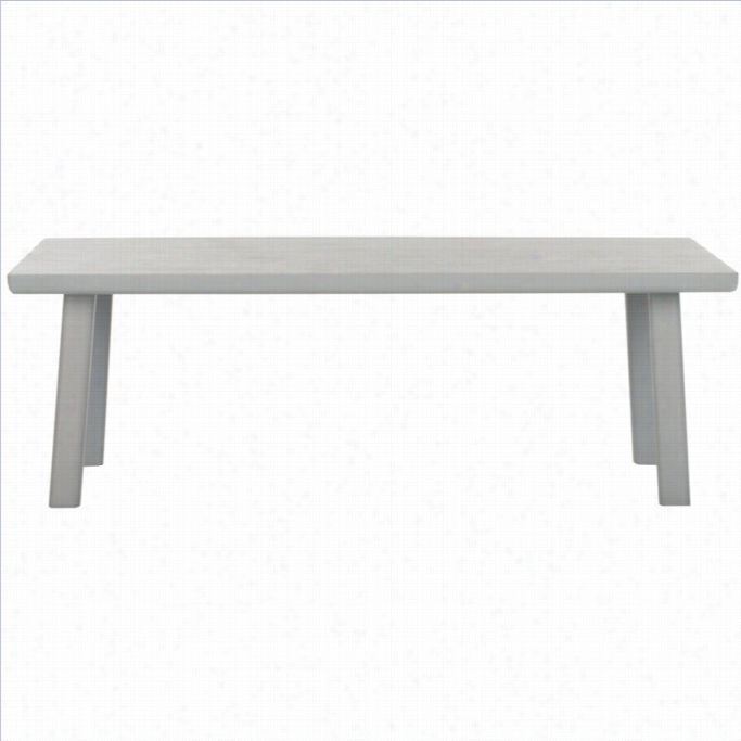 Safavieh Orcco Sungkai Wood Bench In Pearl Blue Grey