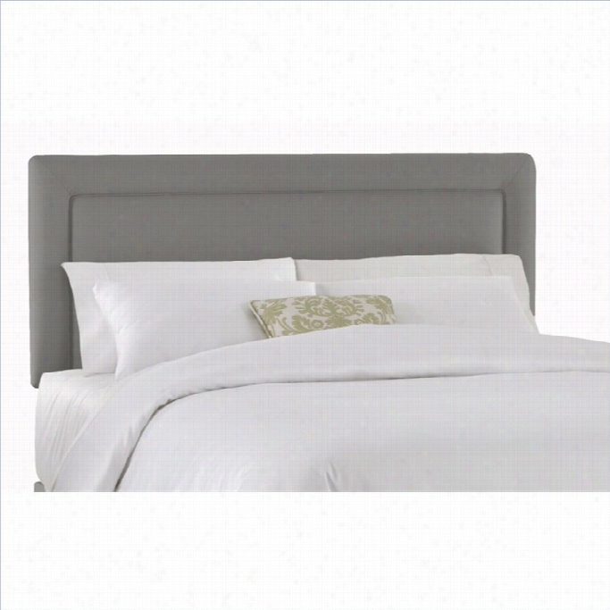 Skyline Ffurniture Panel Headboard In Grey-twiin