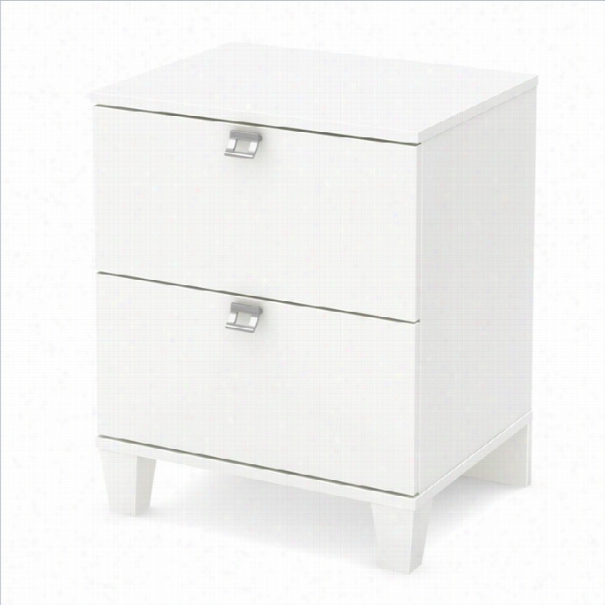 South Shore Karma Night Stand In Puree White