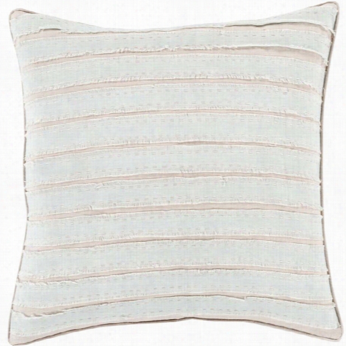 Surya Willow Poly Fill 22 Square Pillow In Slate