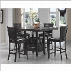 Coaster Jaden 5 Piece Table and Stool Set in Cappuccino