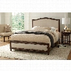 Fashion Bed Grandover Wood Upholstered Bed in Espresso-Queen