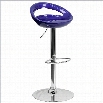 Flash Furniture 24 to 33 Stylish Adjustable Bar Stool in Blue