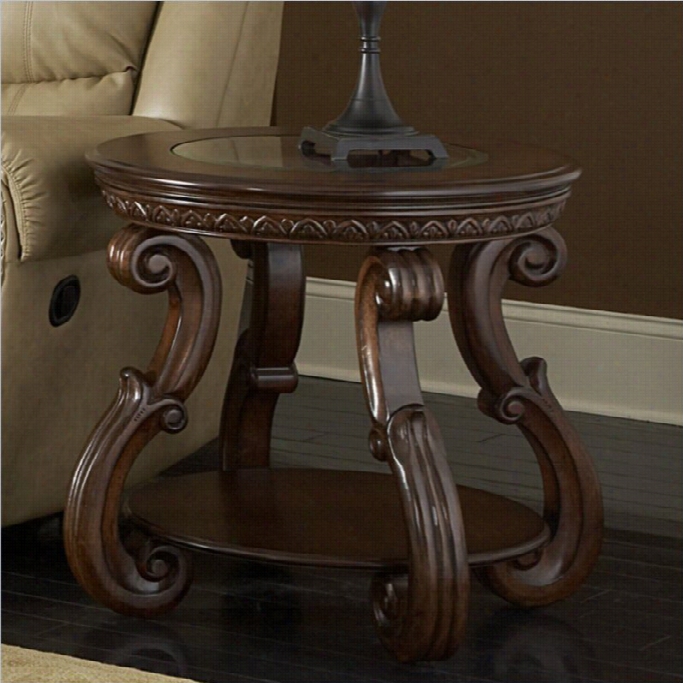 Trent Hone Cavendish End Table In Warm Cherry