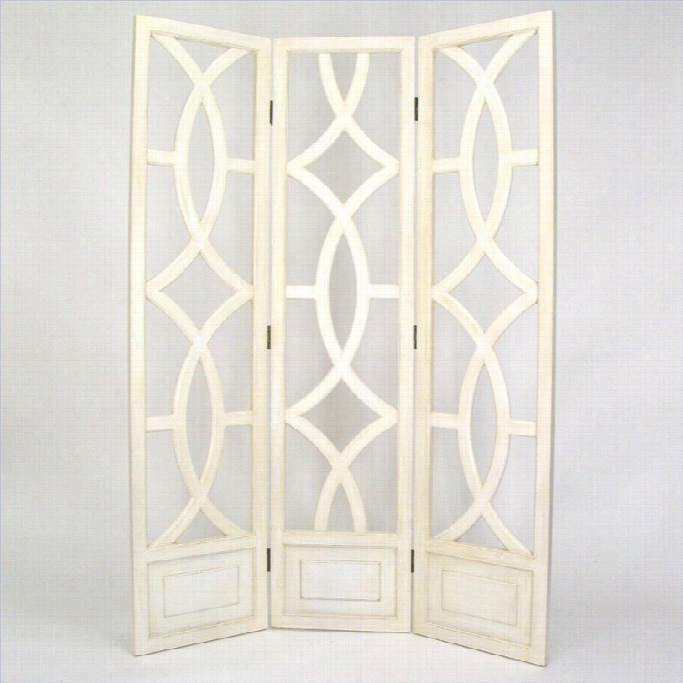 Wayborn Charleston Room Divider In Whitewash